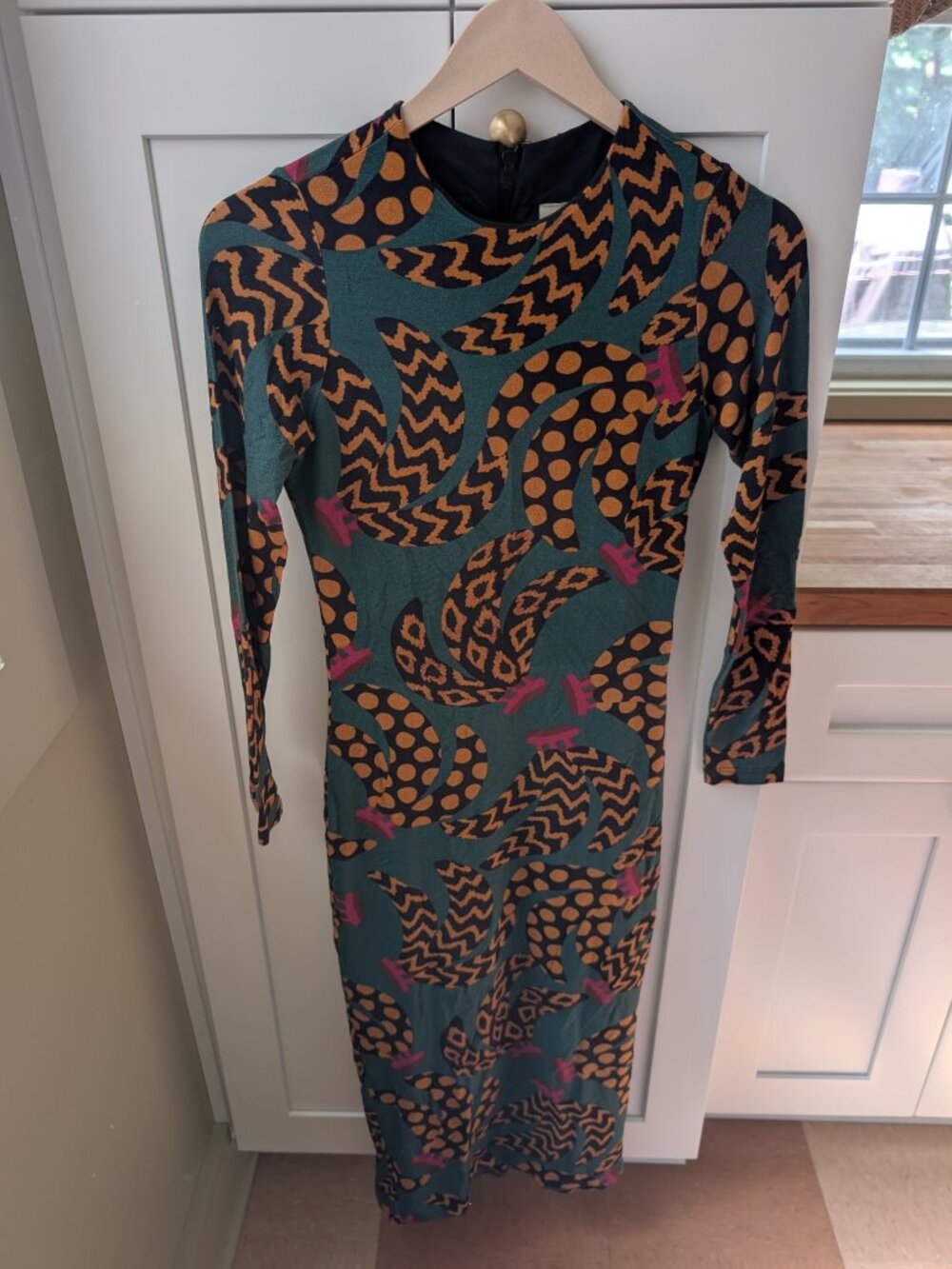 Farm Rio Bodycon Dress – Banana Print – Size Small